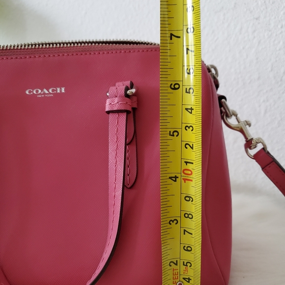 Coach Pink Leather purse satchel purse bag - Picture 8 of 8